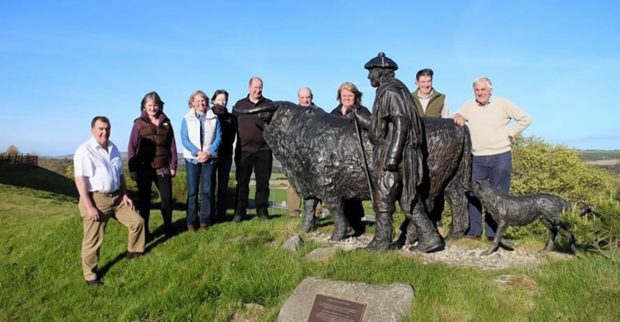 Members of the Highland Area Aberdeen-Angus Club at Dingwall Mart