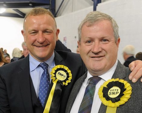 Drew Hendry and Ian Blackford. Pic by Sandy McCook