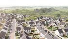 An artist impression overlooking proposed houses that are part of the Elgin South masterplan.