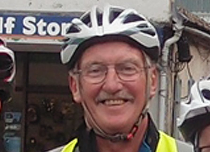 Jim Glennie was cycling around Arran with 10 relatives and friends when he died.