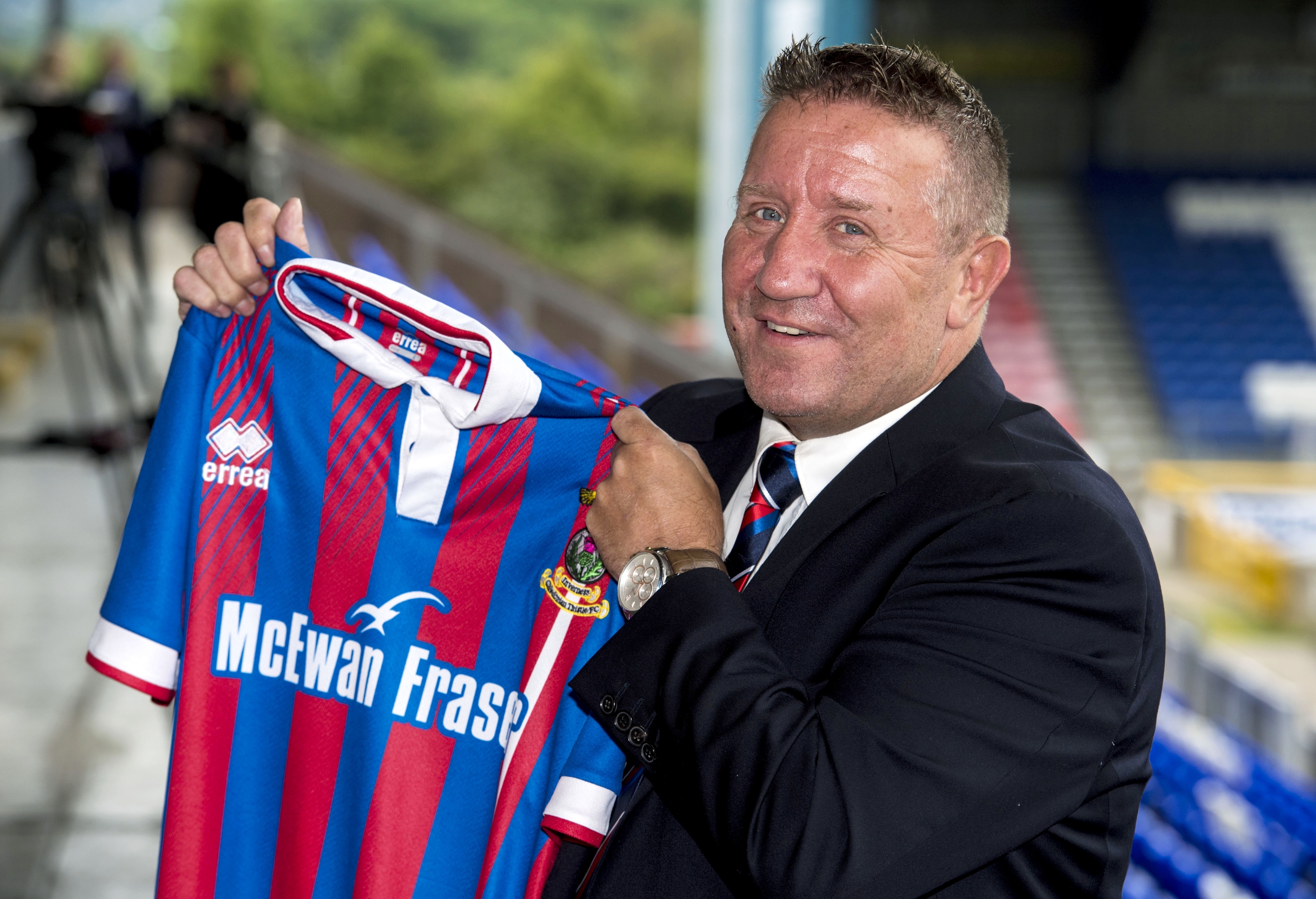 John Robertson is officially unveiled as the new Inverness Caledonian Thistle manager