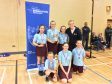 P6-7 pupils from Kintore Primary with Emily Gray.