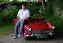 Dave Gordon with his 1965 MG Midget Mk2. 
Pictures by Jim Irvine