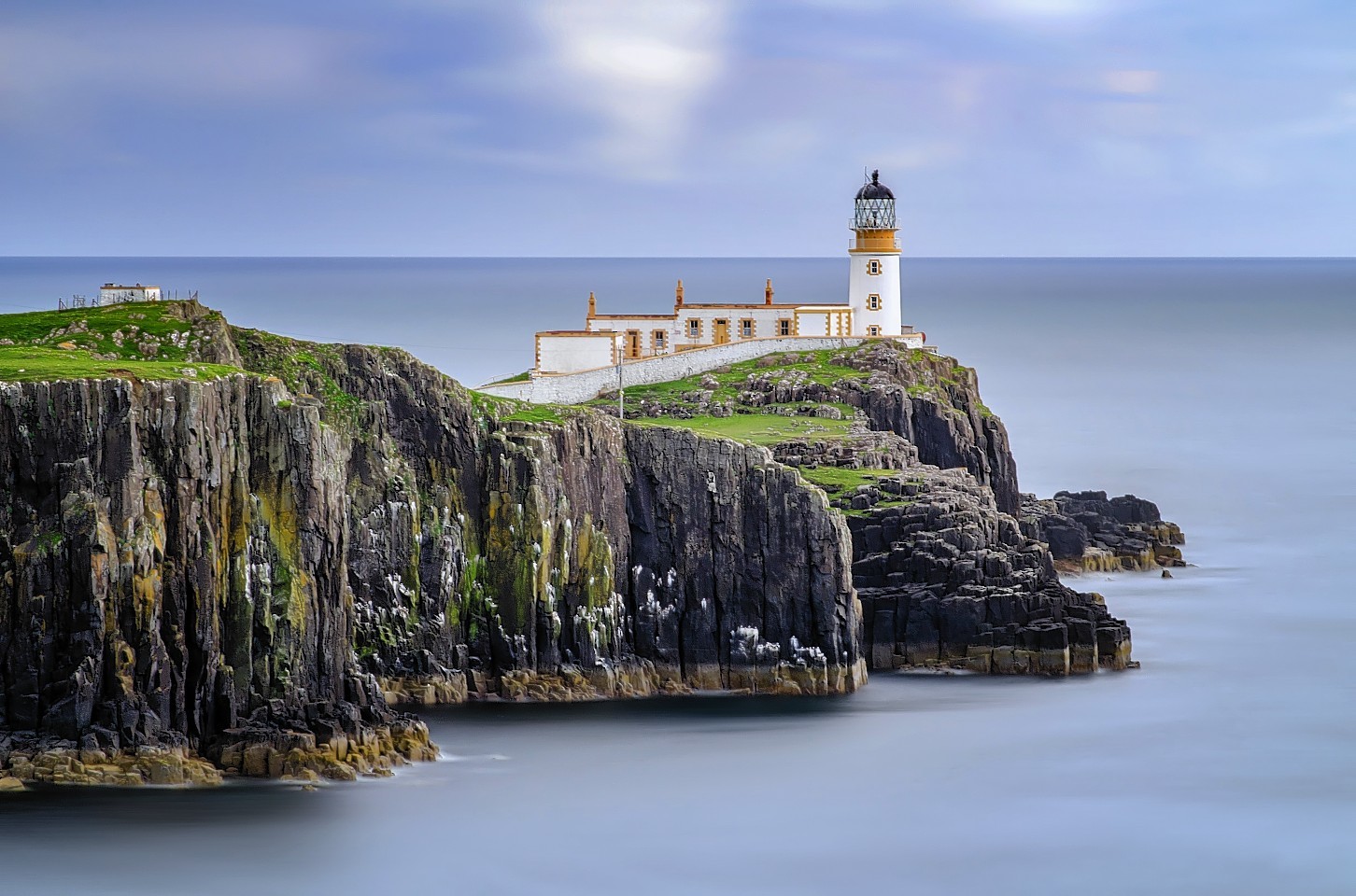 Lighthouse on Neist Point cliffs, Isle of Skye, Scotland