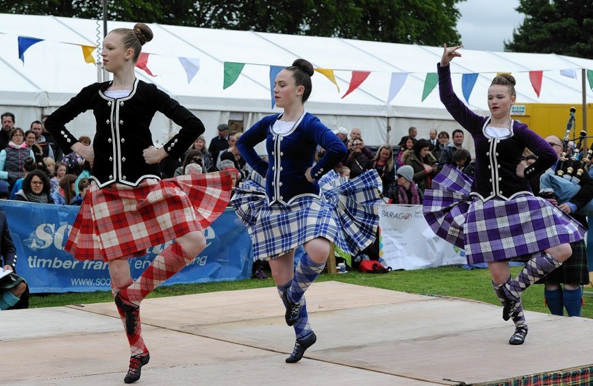 Highland dancers performing at the Meldrum Games back in 2016. Picture Kenny Elrick, DC Thomson