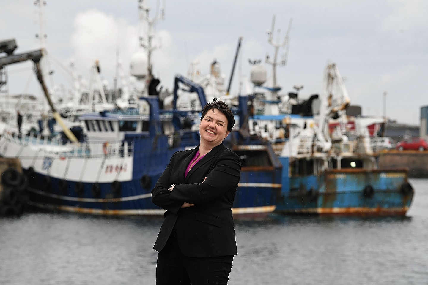 Ruth Davidson on the campaign trail