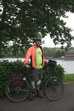Tony Gear has been cycling from his home in the Isle of Wight to John O'Groats.