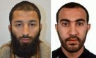 Khuram Shazad Butt (left) and  Rachid Redouane  who has been named as two of the men shot dead by police following the terrorist attack on London Bridge and Borough Market.