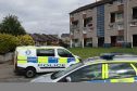 Police in the Hilton area of Inverness following the baby's death