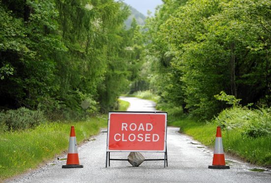 Road closed