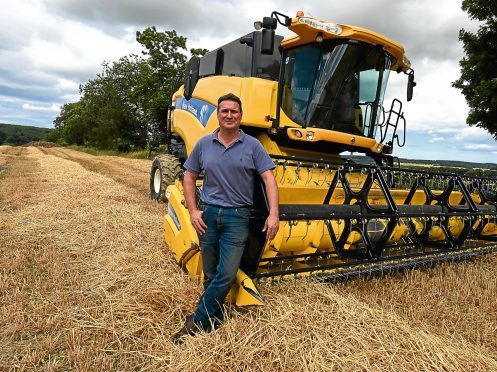 Outgoing Turriff Show president Scott McKilligin won the show's cereals contest.