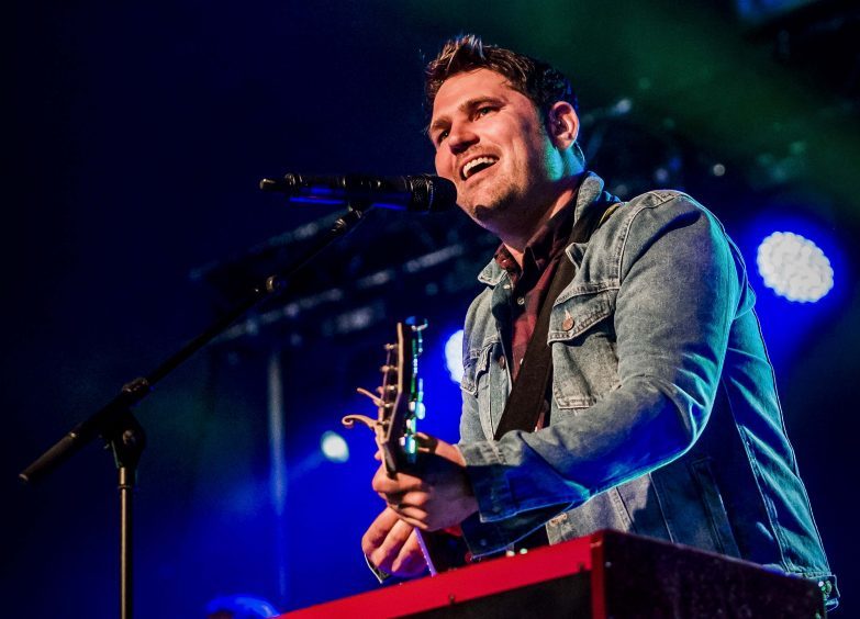 Scouting for Girls playing the main stage at the 8th year of the Tiree Music Festival 2017 

Photographs by Alan Peebles