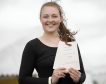 Amy Ingram with her Gregor Award at the Royal Highland Show 2017