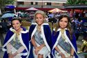 PETERHEAD SCOTTISH WEEK
BUCHAN QUEEN BONNIE-LEIGH WILSON (CENTRE) WITH PRINCESSES KARLA INNES (L) AND PATRICIA STRACHAN AT THE CROWING CEREMONY IN DRUMMERS CORNER