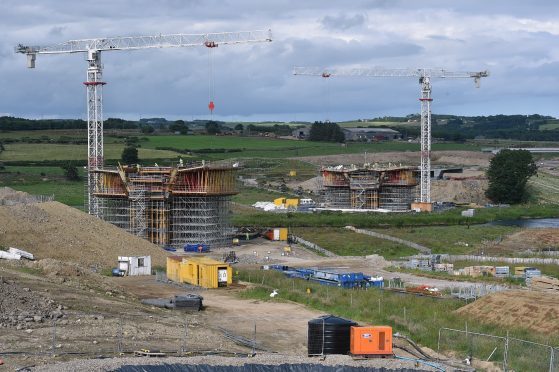 AWPR near Dyce Drive in Aberdeen.
Picture by COLIN RENNIE    July 11, 2017.