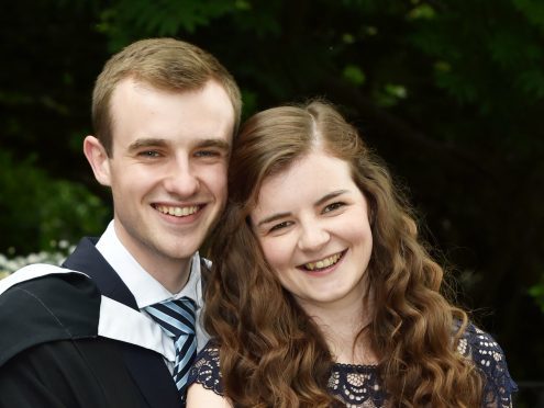 Gaius Bews MEng with wife Gillian.
Picture by Colin Rennie.