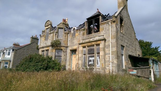 Brae Lossie, on Lossiemouth's Prospect Terrace, was almost ruined by a fire in 2015.