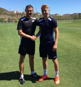 New Ross County signing Jamie Lindsay and manager Jim McIntyre