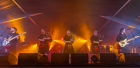 The Red Hot Chilli Pipers stole the show on Saturday night