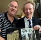 Kevin Sherwin with Denis Law and the signed picture of his father meeting the legendary footballer. (Picture: Jim Irvine)
