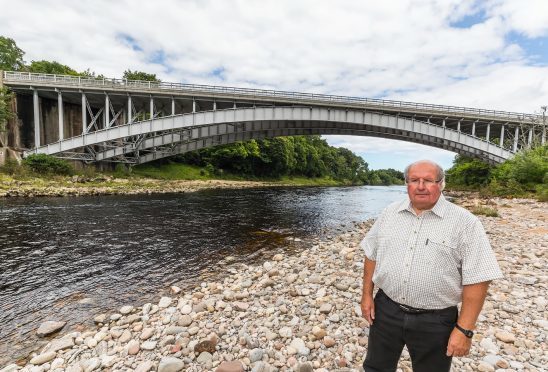 This is STEVE ARKLEY on the banks of the River Findhorn near Forres.