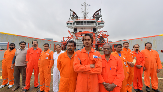 The crew have been stranded for more than a year.