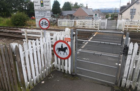 The level crossing at Laurencekirk