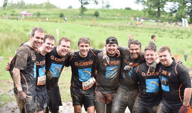 The Tough Mudder team from the north-east left to right Matt Thomson, Neale Duncan, JohnJames Robertson, Iain Bruce, Stuart Buchan, Nathan Dorney, Alexander Walker, James Smith.