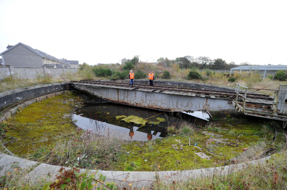 The turntable is being restored