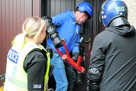 Police charged 16 people in the Moray drug raids