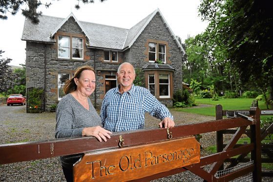 Picture by SANDY McCOOK   4th August '17
Your Home Feature.     
The Old Parsonage, Farr, Aberarder, Inverness-shire, home of  Trevor and Heather Colbourne.