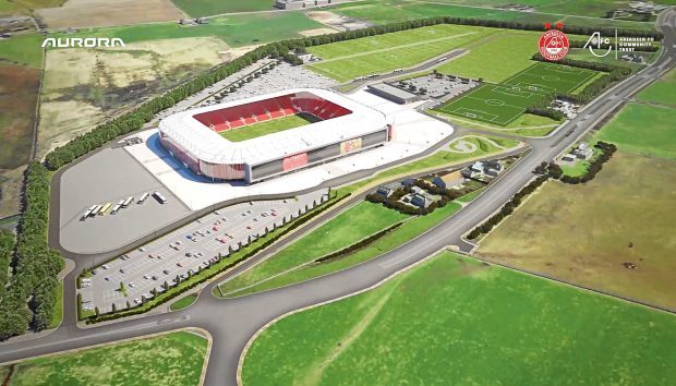 The proposed new Dons stadium at Kingsford