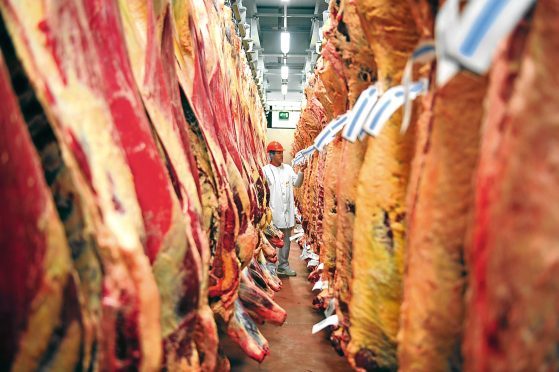 The coronavirus pandemic has hit red meat exports.