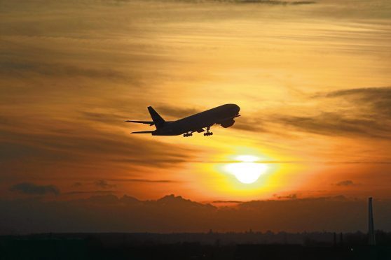 Winter sun at Heathrow Airport