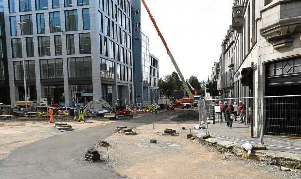 Broad Street in Aberdeen. Picture by Jim Irvine.