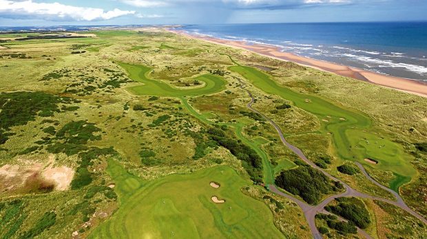 Locator of Trump International Golf Links, Balmedie.
Aerial Image - Drone / Phantom 3 advanced.

Picture by KENNY ELRICK     15/08/2017