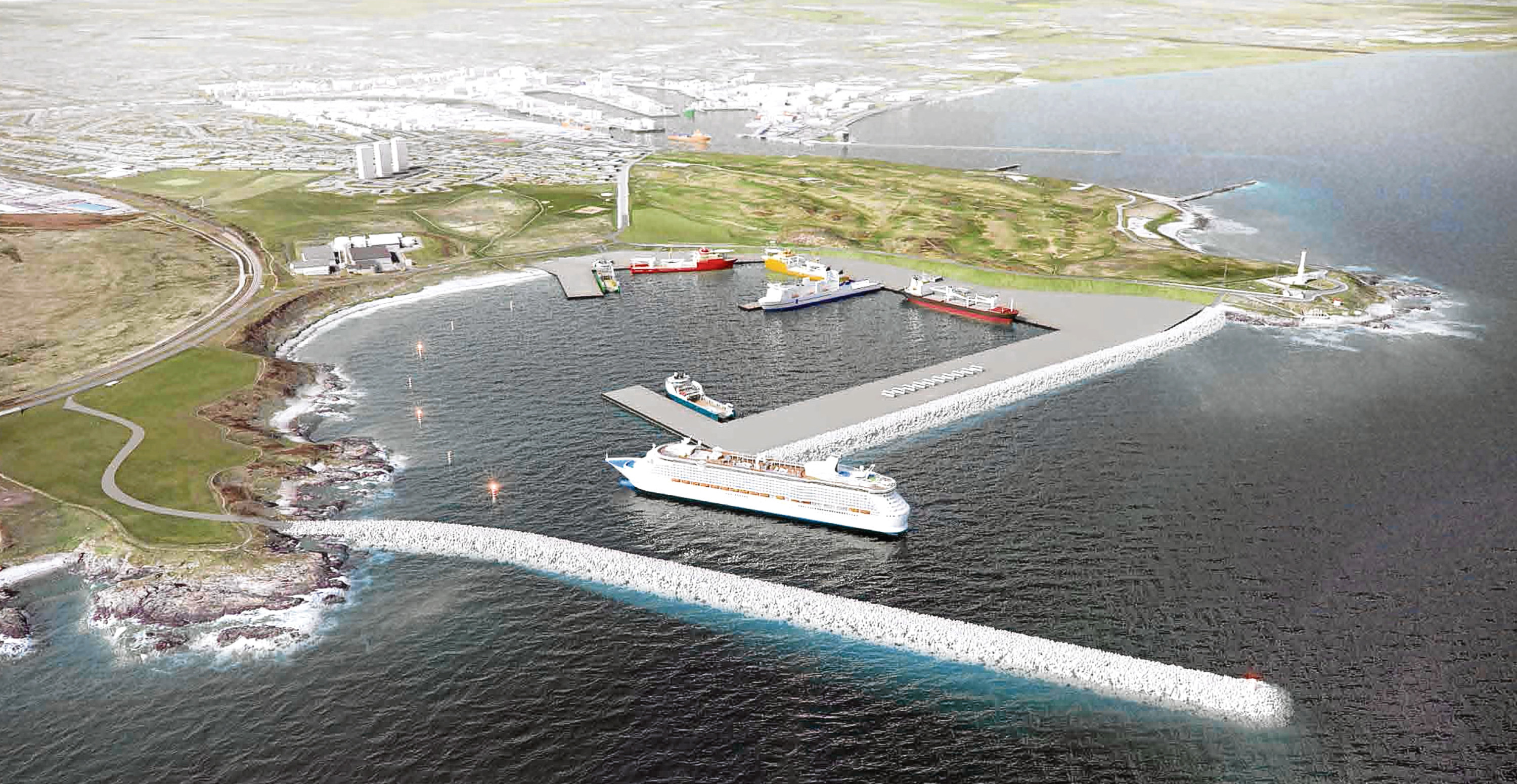 Artist impression of the proposed harbour at Nigg Bay



(SUBMITTED)
