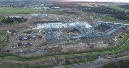 From the skies, the new AECC. Video by Kenny Elrick