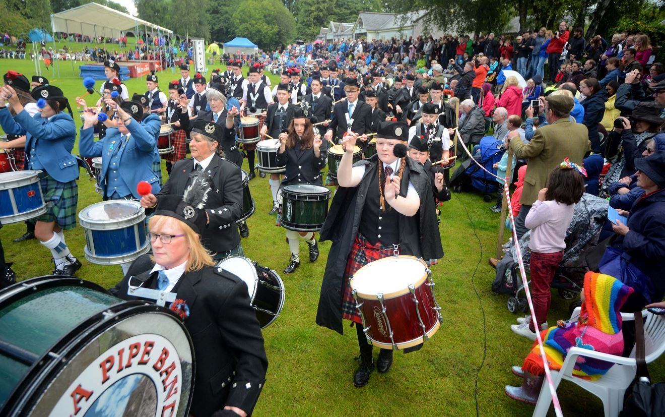 There were spectacular pipe band displays.