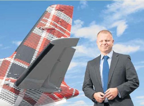 Jonathan Hinkles, Loganair's MD