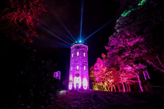The centre-piece of Colours of Cluny is a lights show at Nelson's Tower.