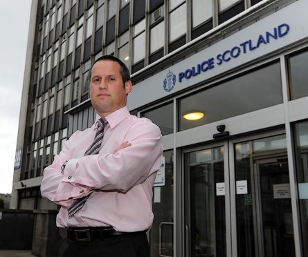 Pictured is Detective Inspector Iain McPhail at Aberdeen Queen Street Police Station.
Pictured by Darrell Benns
23/10/2014