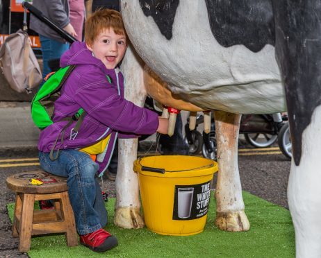 Aiden Bailey learned about where farm foods come from.