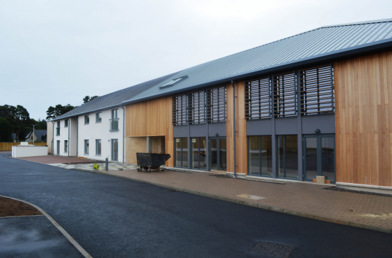 The new homes built for elderly people in Elgin.