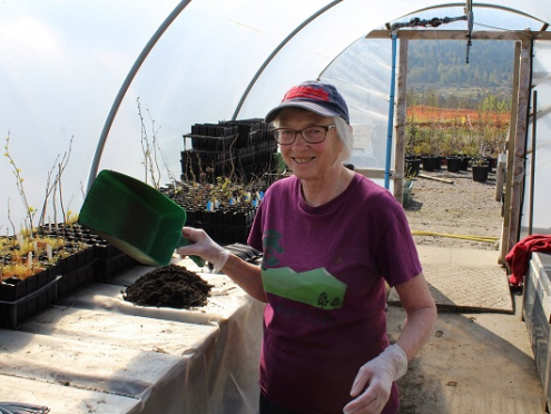 Fay Blackburn has volunteered for Trees for Life for more than 20 years.