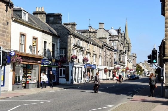 Judges praised the floral displays in Forres.