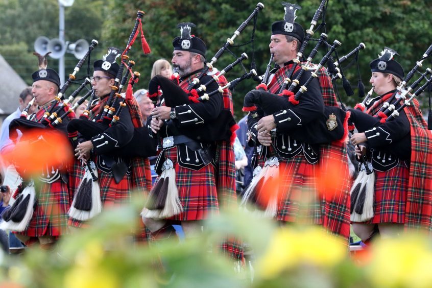 Royal British Legion pipes and drums