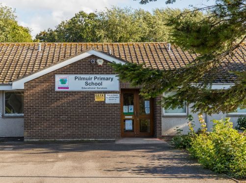 Armed police were called to Pilmuir Primary School.