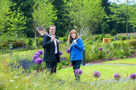 John Low, MD of Stewart Milne Homes North, and Carole Baxter from Beechgrove Garden launch Greener Spaces Better Places.
Picture Simon Price/Firstpix Photography