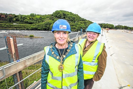 Provost of Inverness Helen Carmichael and Council Leader Margaret Davidson